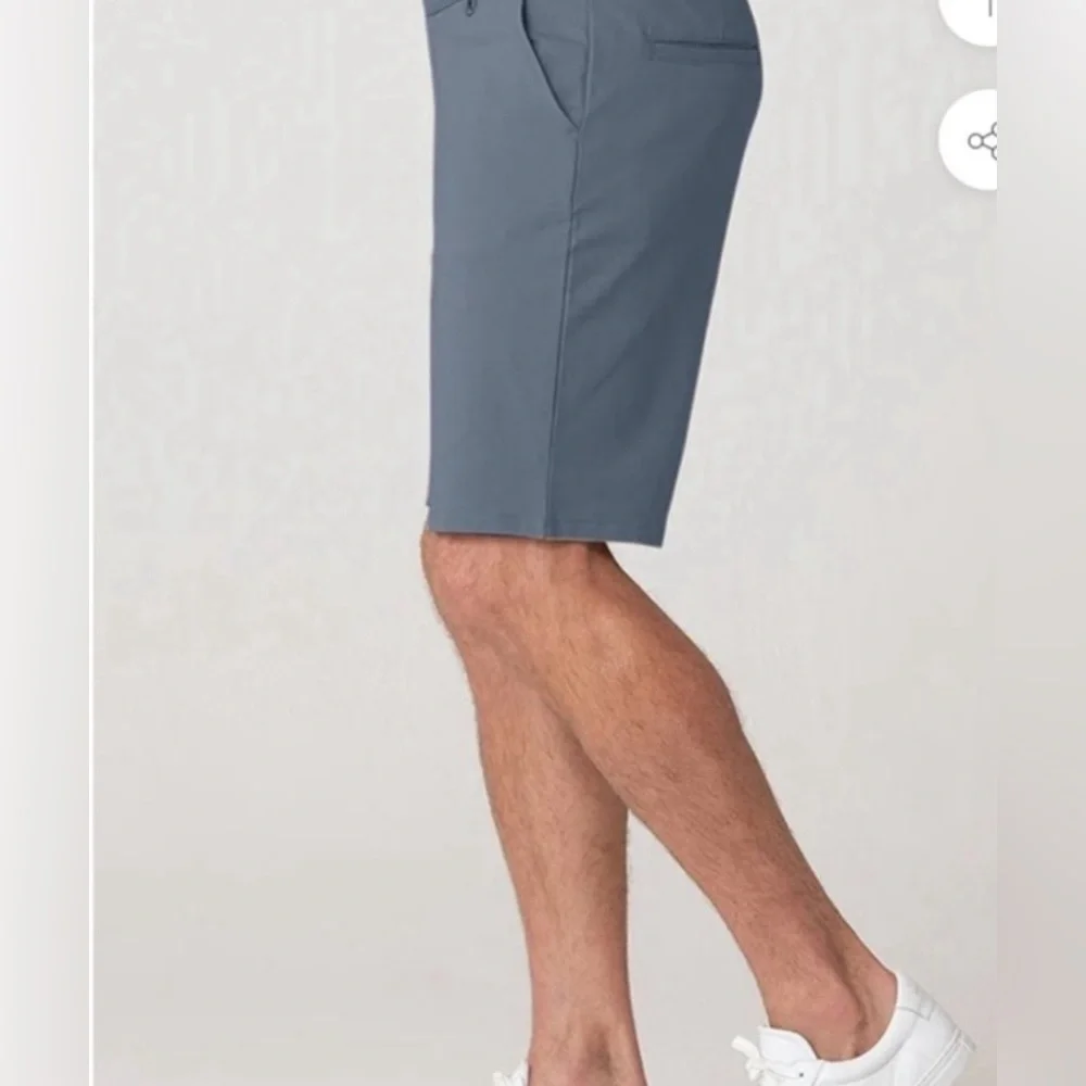 Swet Tailor Men's‎ The Everyday Chino Short in French Grey Waist Size 34 NWT